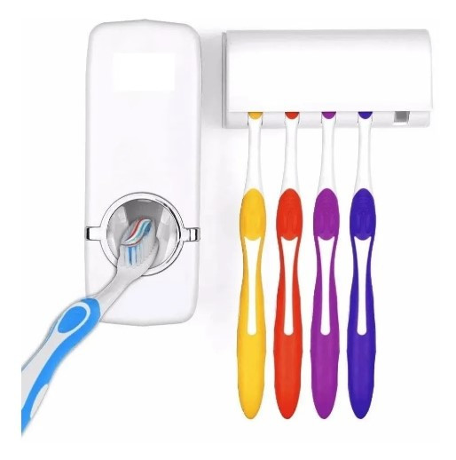 Dispensador Pasta Dental Porta Cepillo