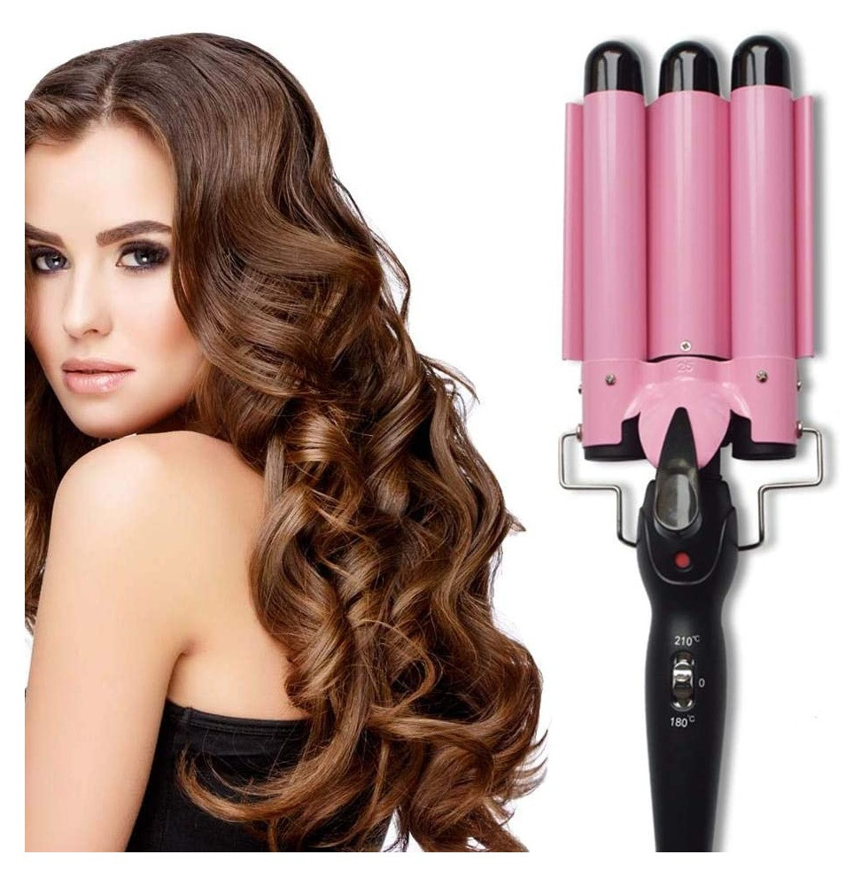 Rizador pelo 3 cabezas cerámica automáti