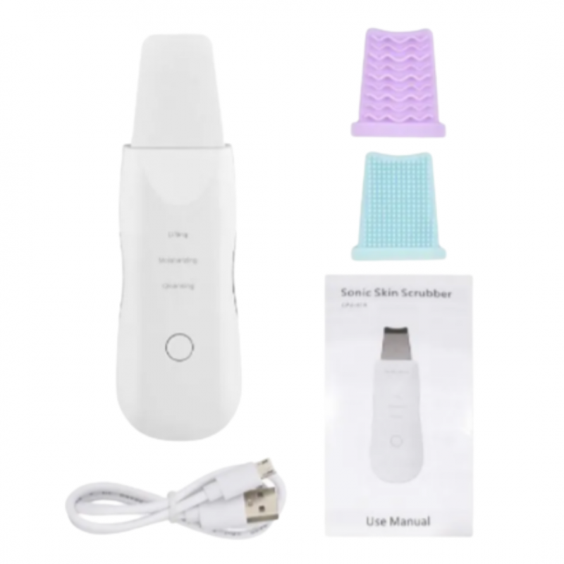 Limpiador Facial Ultrasónico 3 En1 Espát