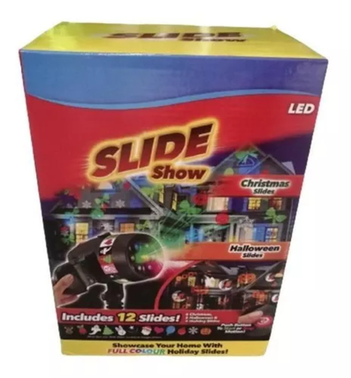 Slide Show Proyector 12 patrones LED