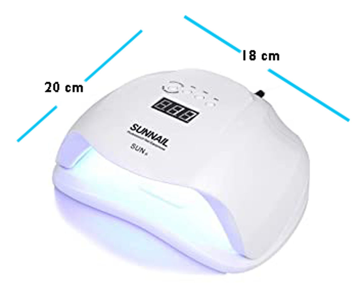 Combo Lampara Led/uv Uñas 48 Wats + Kit - Imagen 4