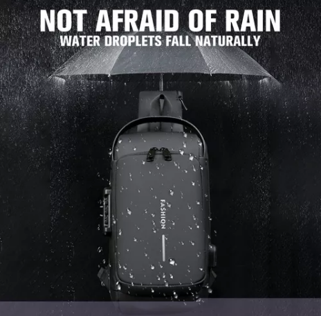 Bolso bandolera antirrobo negro cafe - Imagen 3