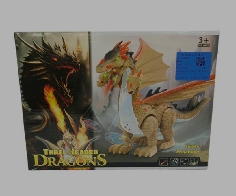 Dinosaurio dragón con luz sonido movimie - Imagen 2