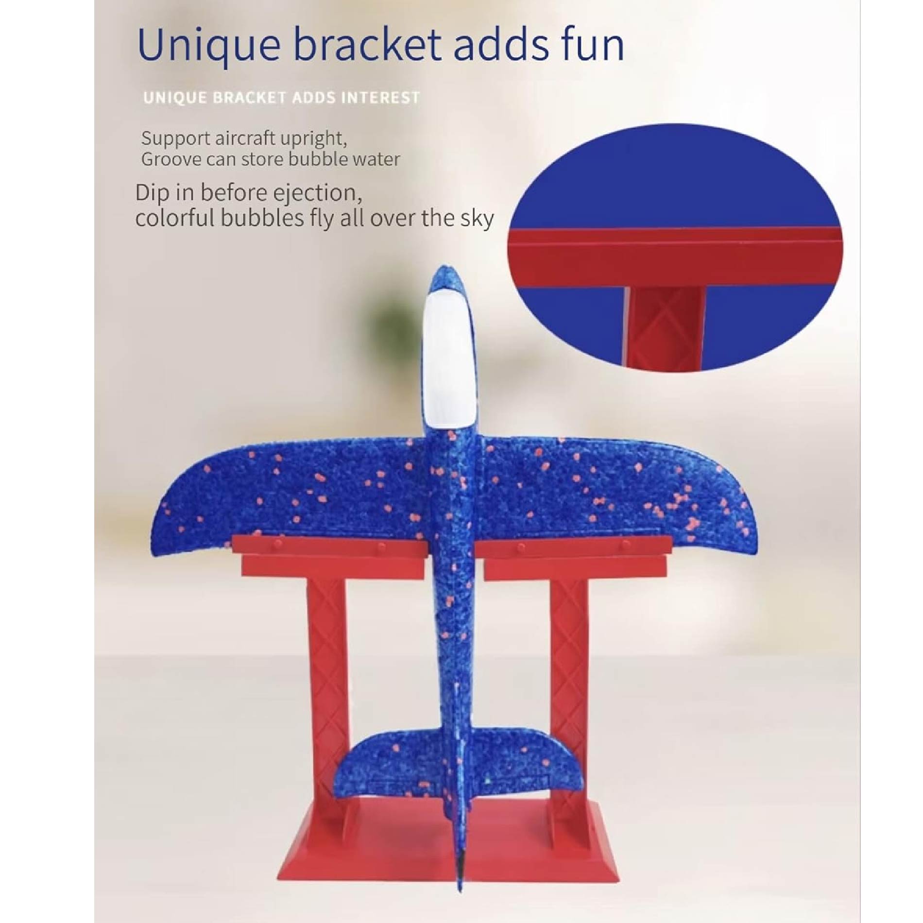 JUGUETE AVIÓN INDESTRUCTIBLECON BURBUJAS