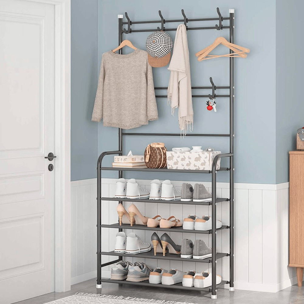 Zapatero Y Perchero Multifuncional Ideal