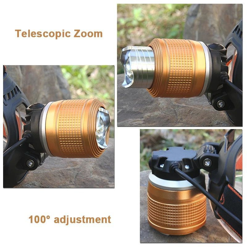 linterna frontal de minero