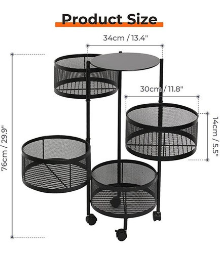 ESTANTE DE ALMACENAMIENTO GIRATORIO MULT - Imagen 4