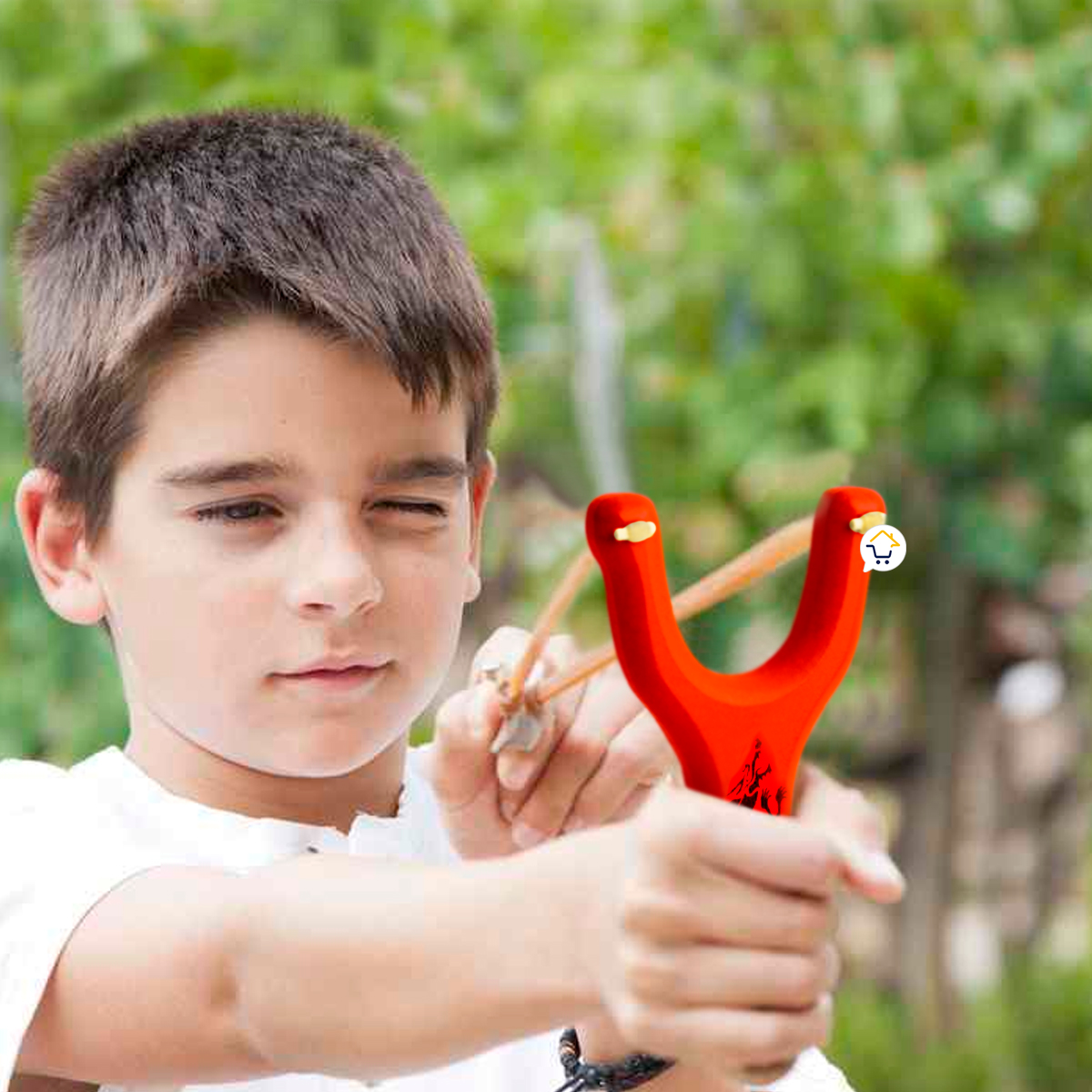 Resortera Madera Cauchera Tirachinas Jug