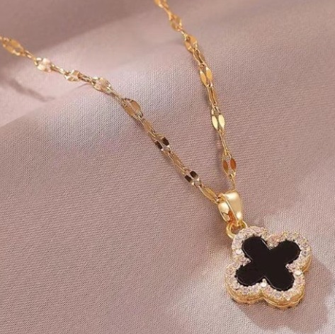 Collar Trebol 4 Hojas Suerte DP