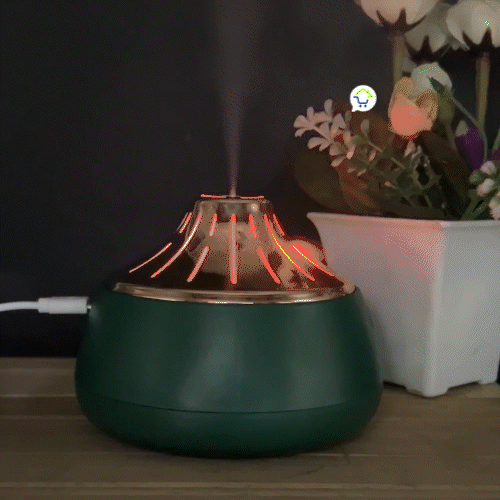 Humidificador Volcán Led RGB Difusor X9