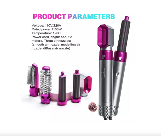 Set Modelador Cepillo Secador 5 En 1 Ele