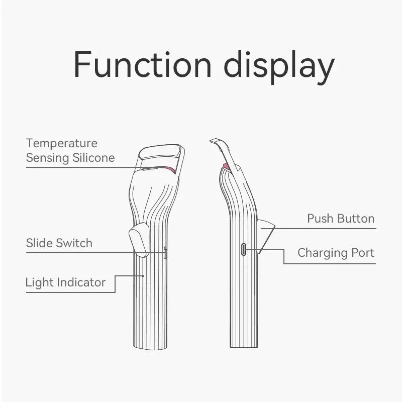 Rizador De Pestañas Eléctrico Portátil