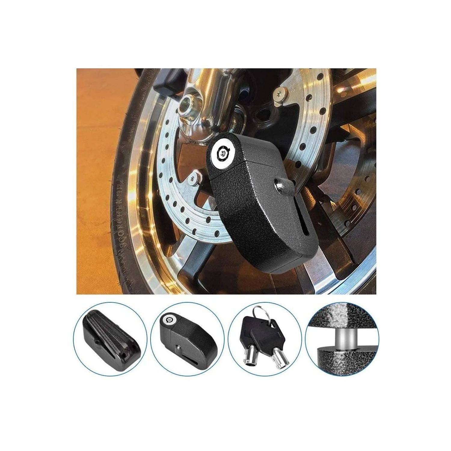 Candado de disco + visor antiempañante