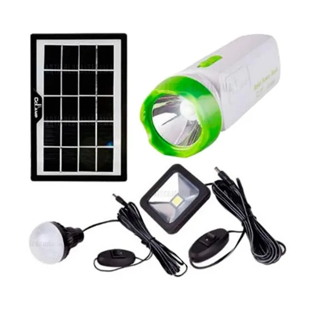 Linterna Recargable Panel Solar