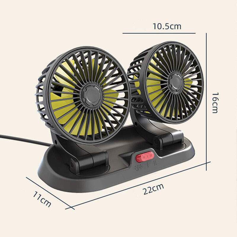 Mini Ventilador Doble Para Carro