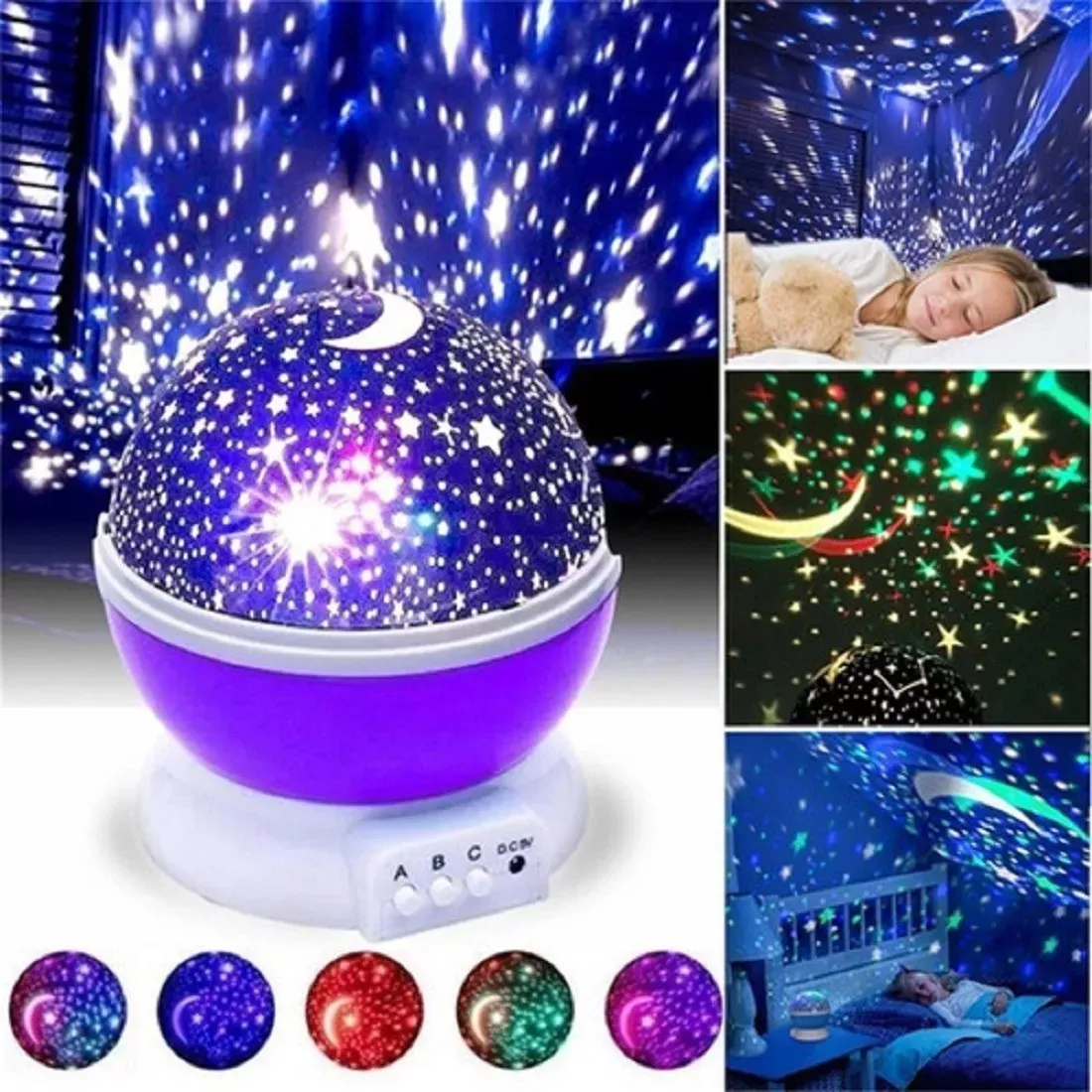 Lampara Proyectora Rotativa Star Master