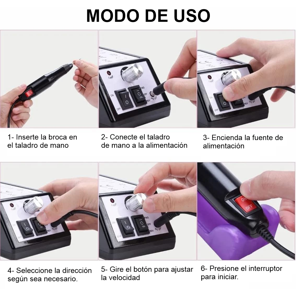 Taladro Pulidor De Uñas Mercedes 2000