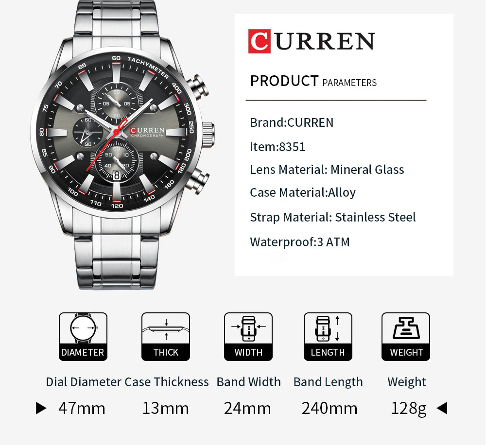 Curren MT04 - Gris (8351)