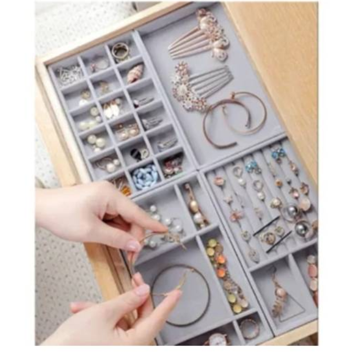 Organizador de joyas de 4 compartimentos