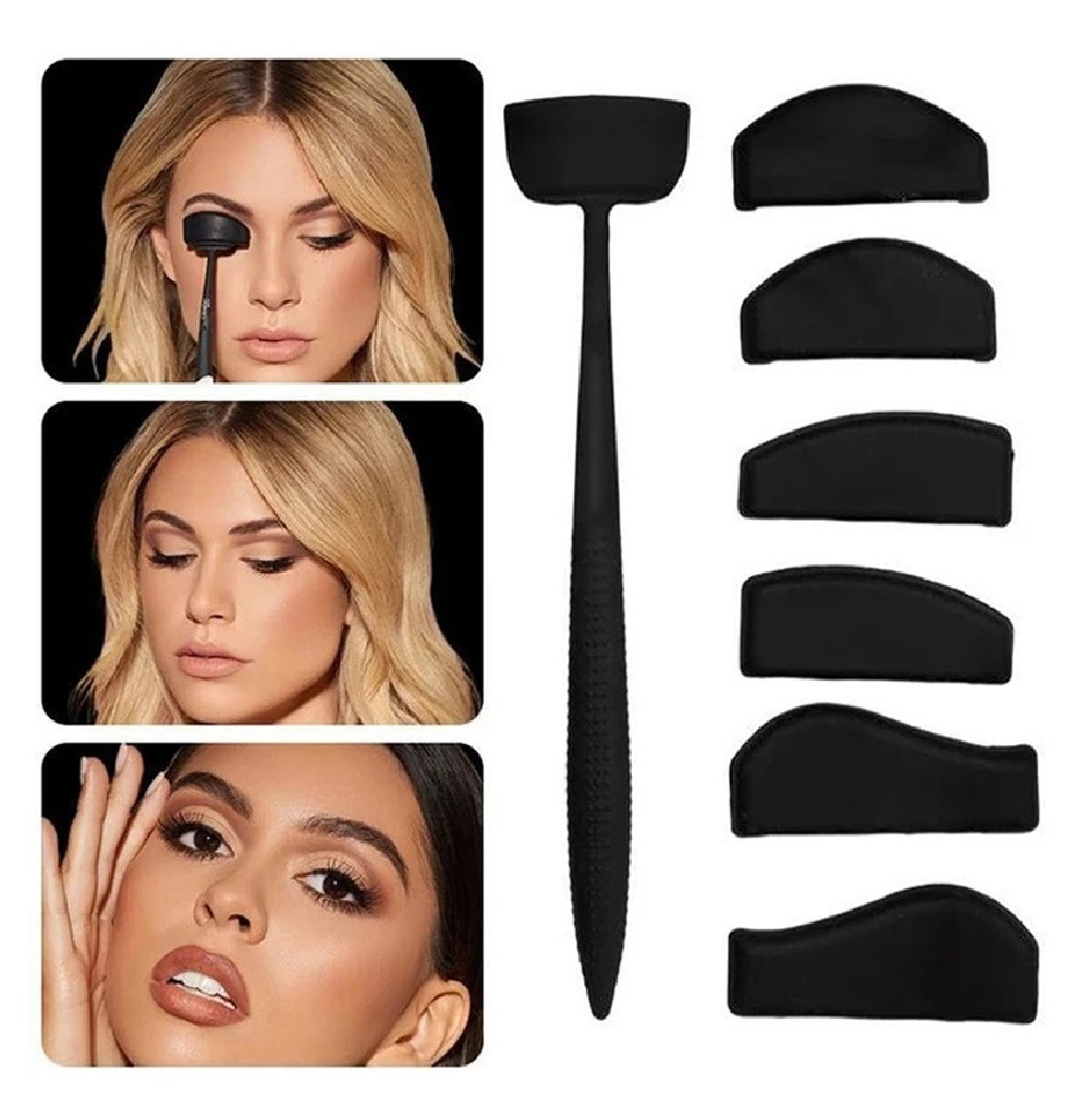 Kit Plantillas 6 en 1 Para Sombra De Ojo