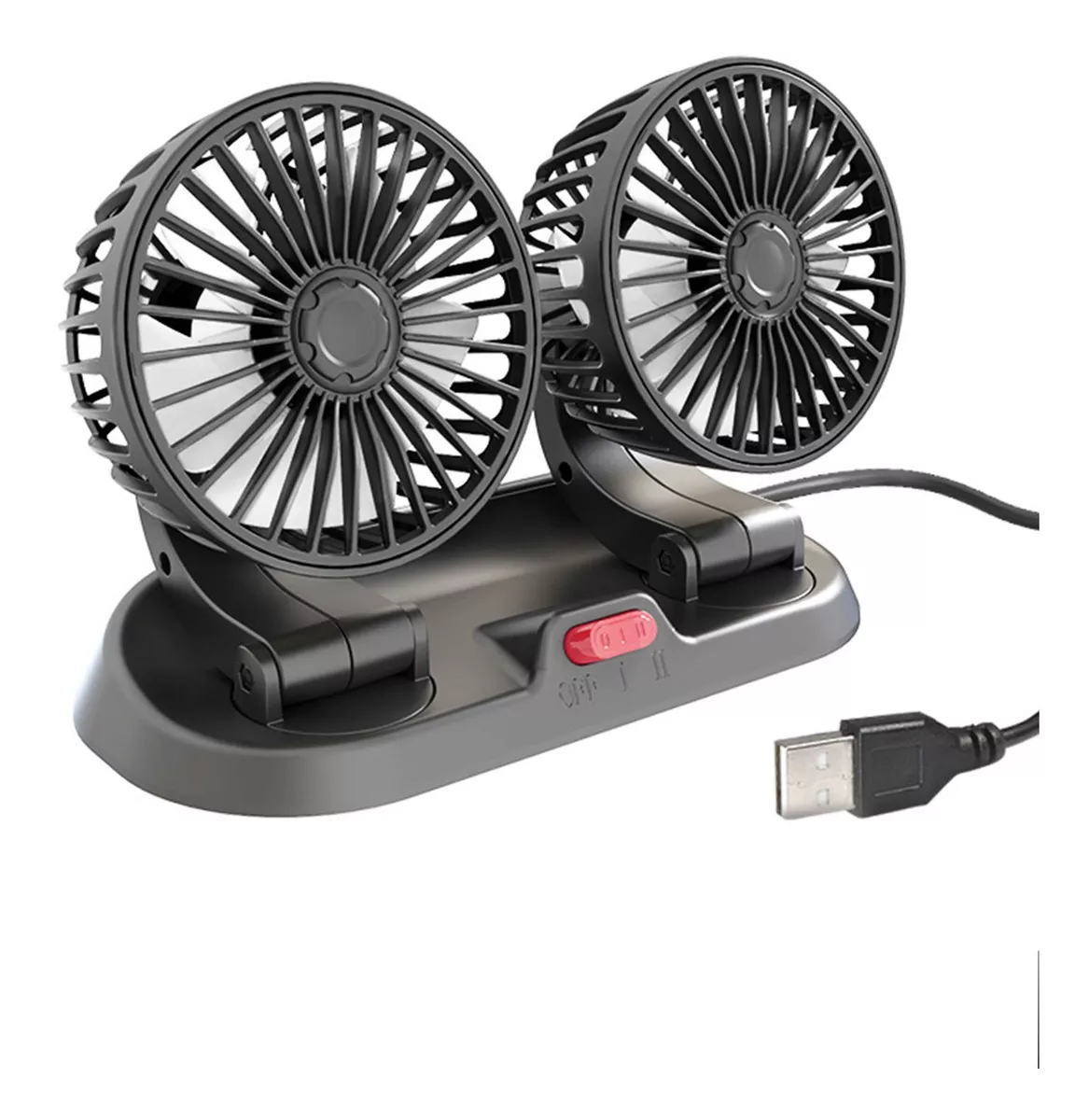 Ventilador Carro Mini Escritorio Doble