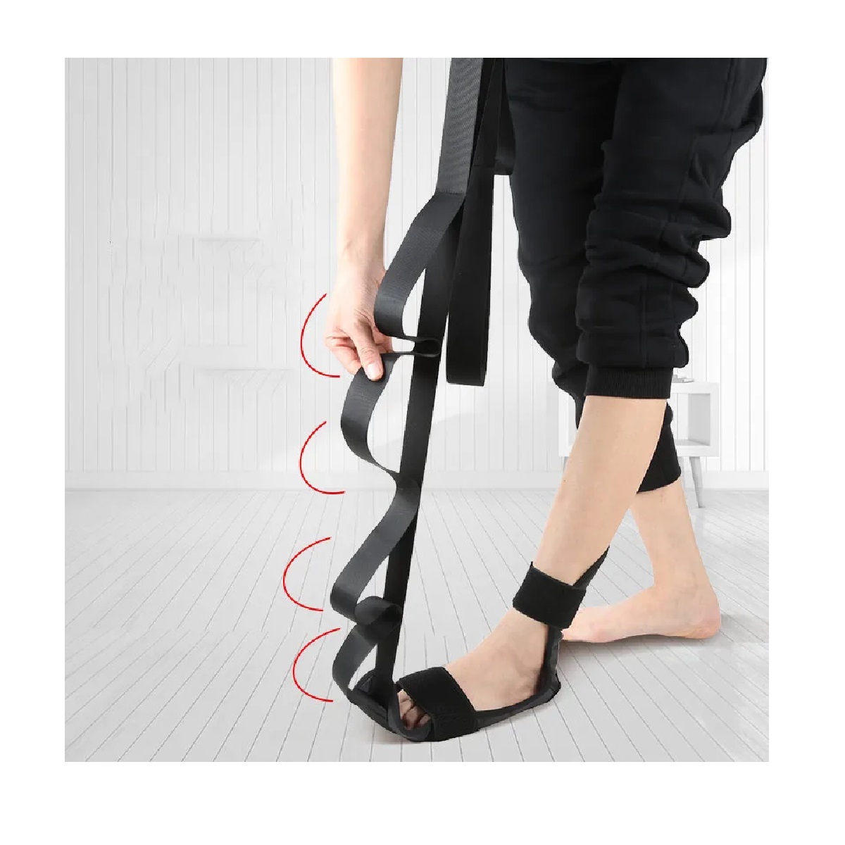 banda estiramiento para el pie