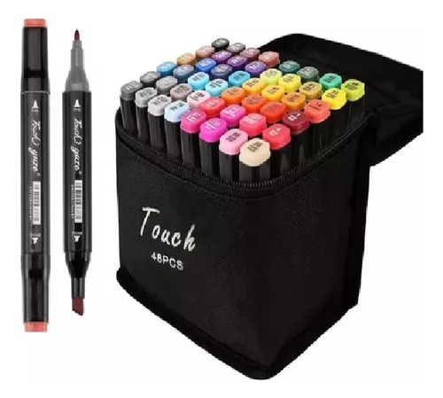 Kit De Plumones Doble Punta 48 Piezas