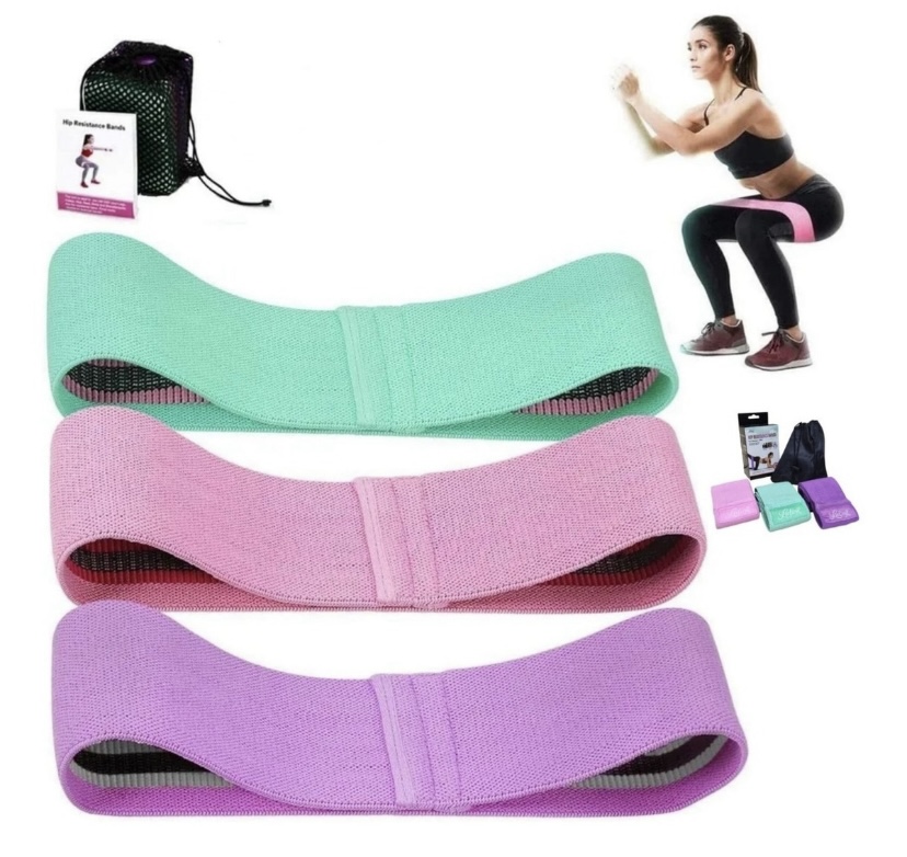 Set Bandas Elásticas x3 en Tela