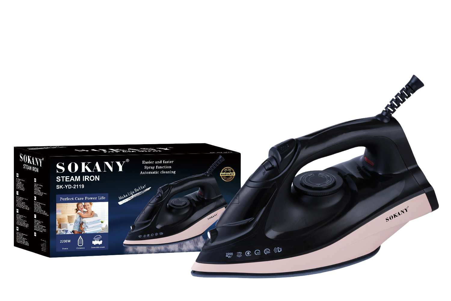 Plancha de mano sokany SK-YD-2119