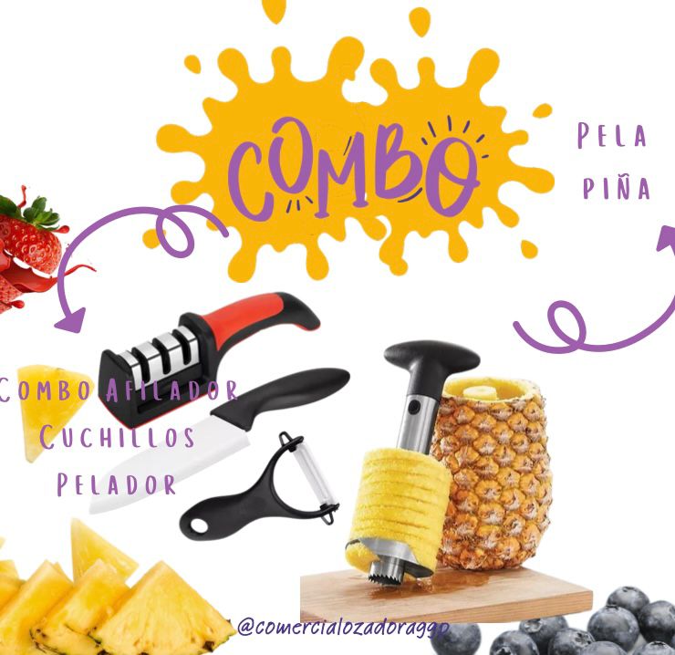 COMBO CUCHILLO PELADOR+PELA PIÑA