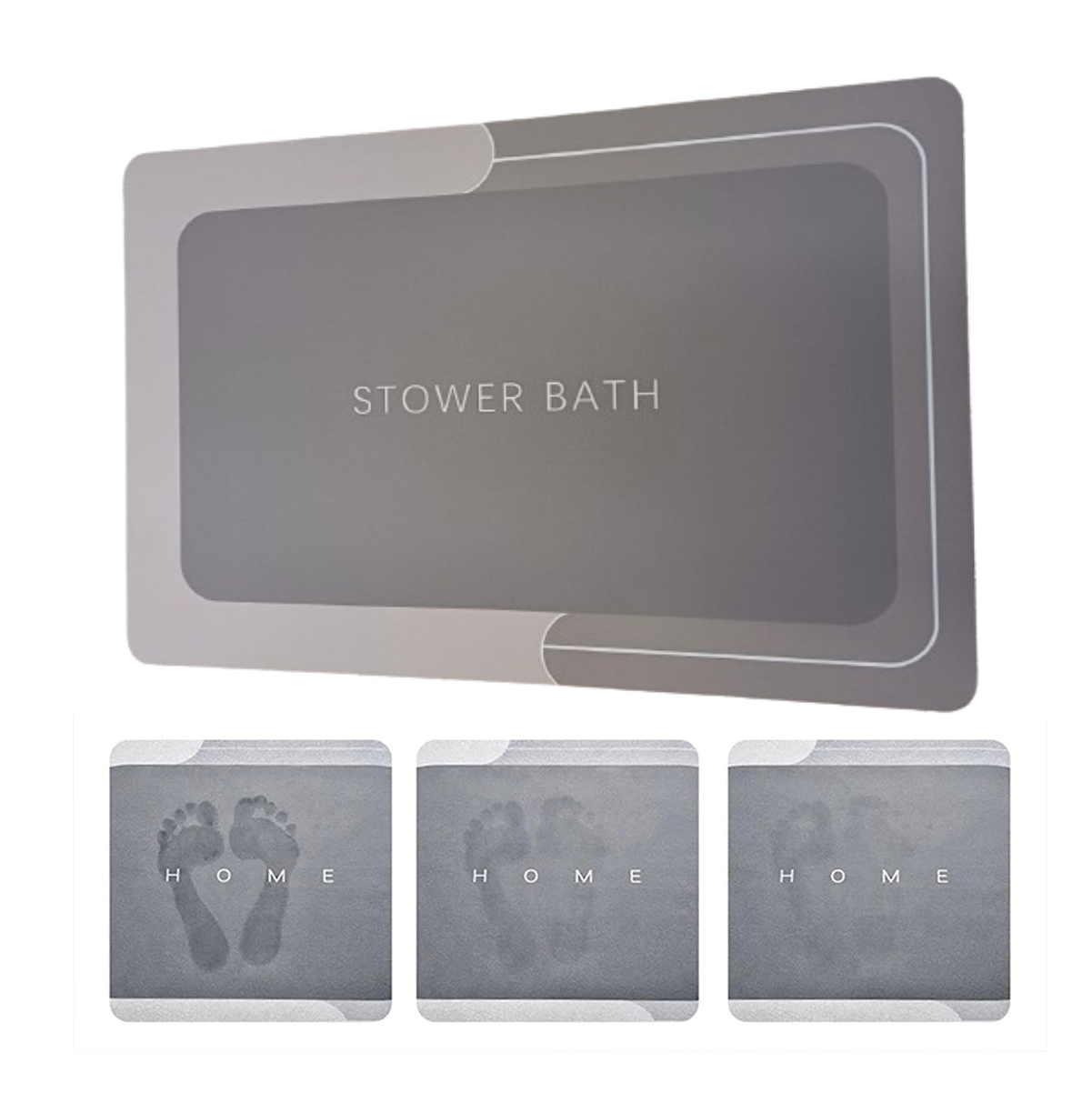 Tapete de Baño Absorbente Cuadrado