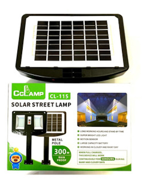 Lampara 300w con Panel Solar CL-115