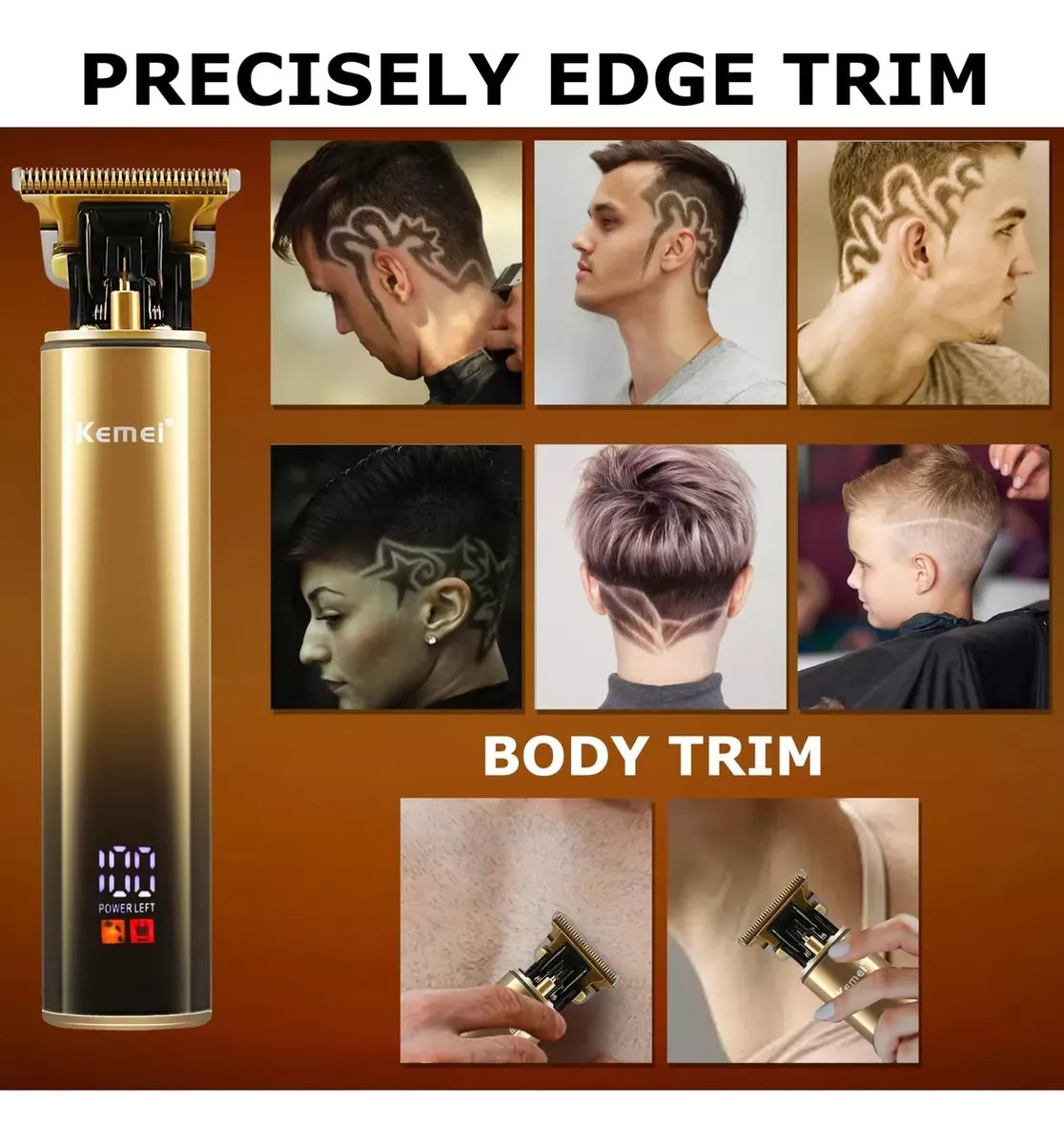 Maquina De Afeitar Shaver 2 En 1 Kemei