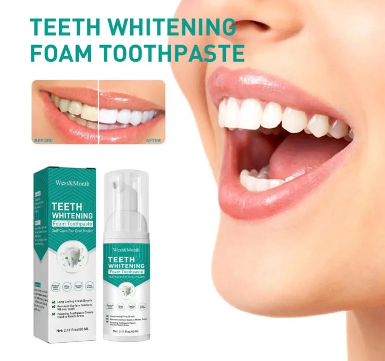 Espuma blanqueadora dental