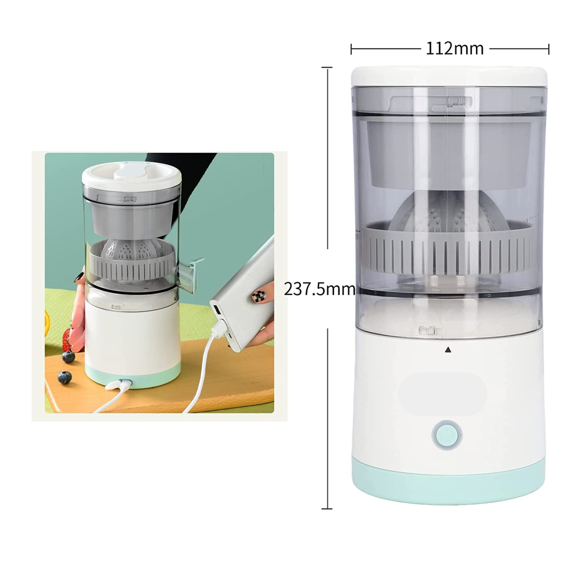 Exprimidor De Cítrico Recargable Usb - Imagen 4