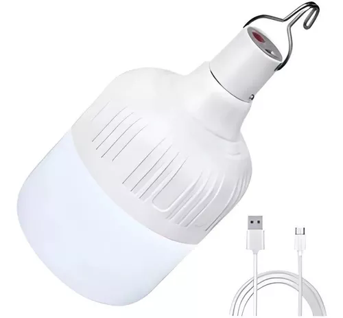 BOMBILLO LED ,CARGA A TRAVÉS DEL CABLE U
