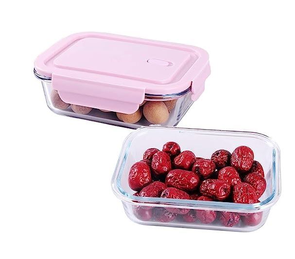 porta comida de vidrio