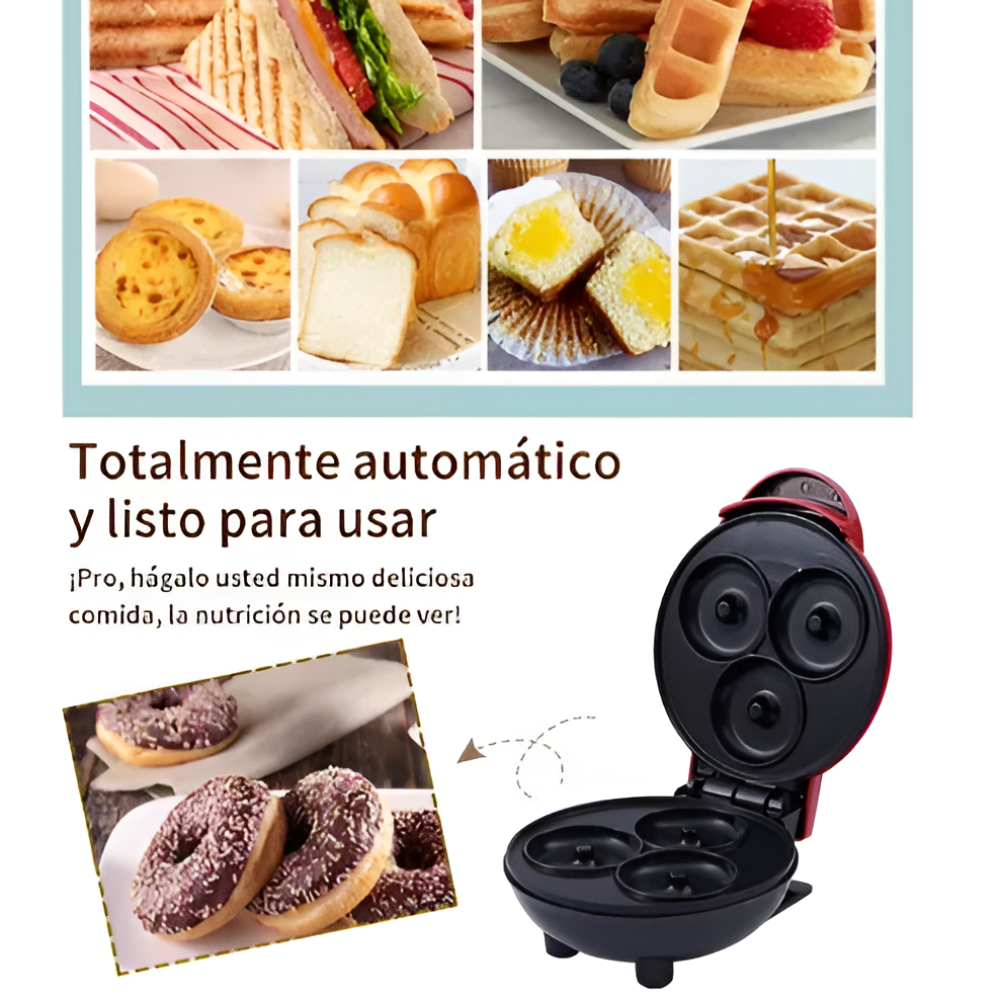 Mini  Maquina Donas 3 Puestos