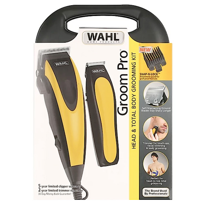 Combo Maquina Peluquera Wahl Groom Pro 3