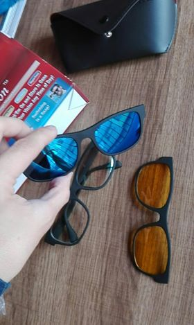 Combo De Gafas 3 En 1 Magnéticas Día Y N