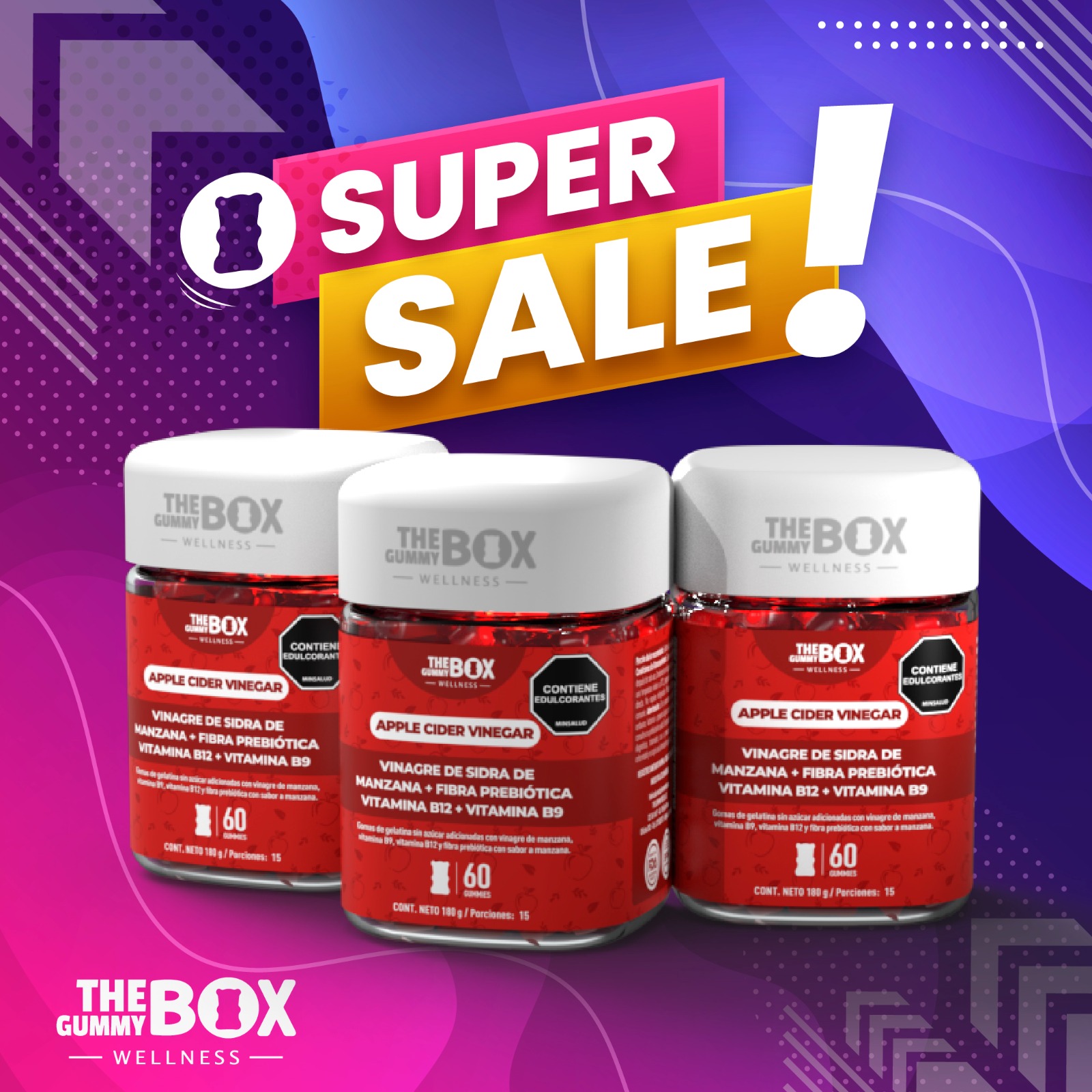 COMBO x3 GOMA #1 EN VENTAS THE GUMMY BOX