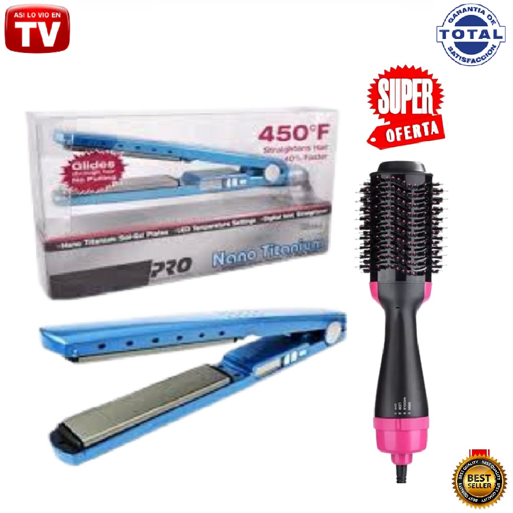 PLANCHA_NANO_TITANIO_+_CEPILLO_REDONDO_O