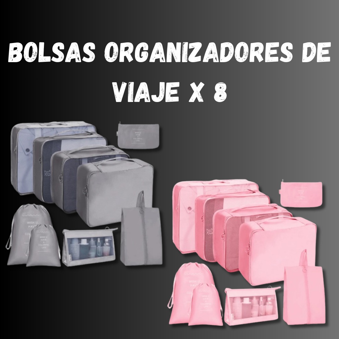 Bolsas organizadores de viaje X 8