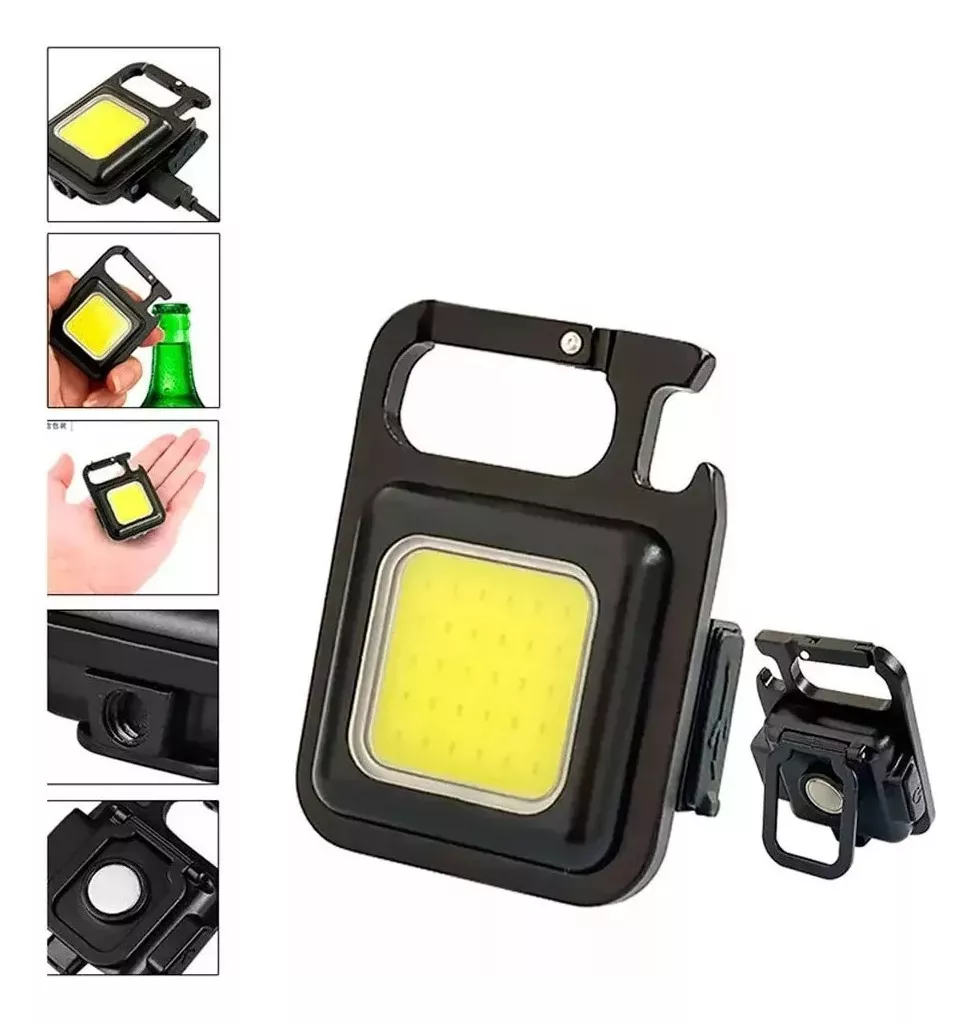 Linterna Led Recargable Llavero Imán