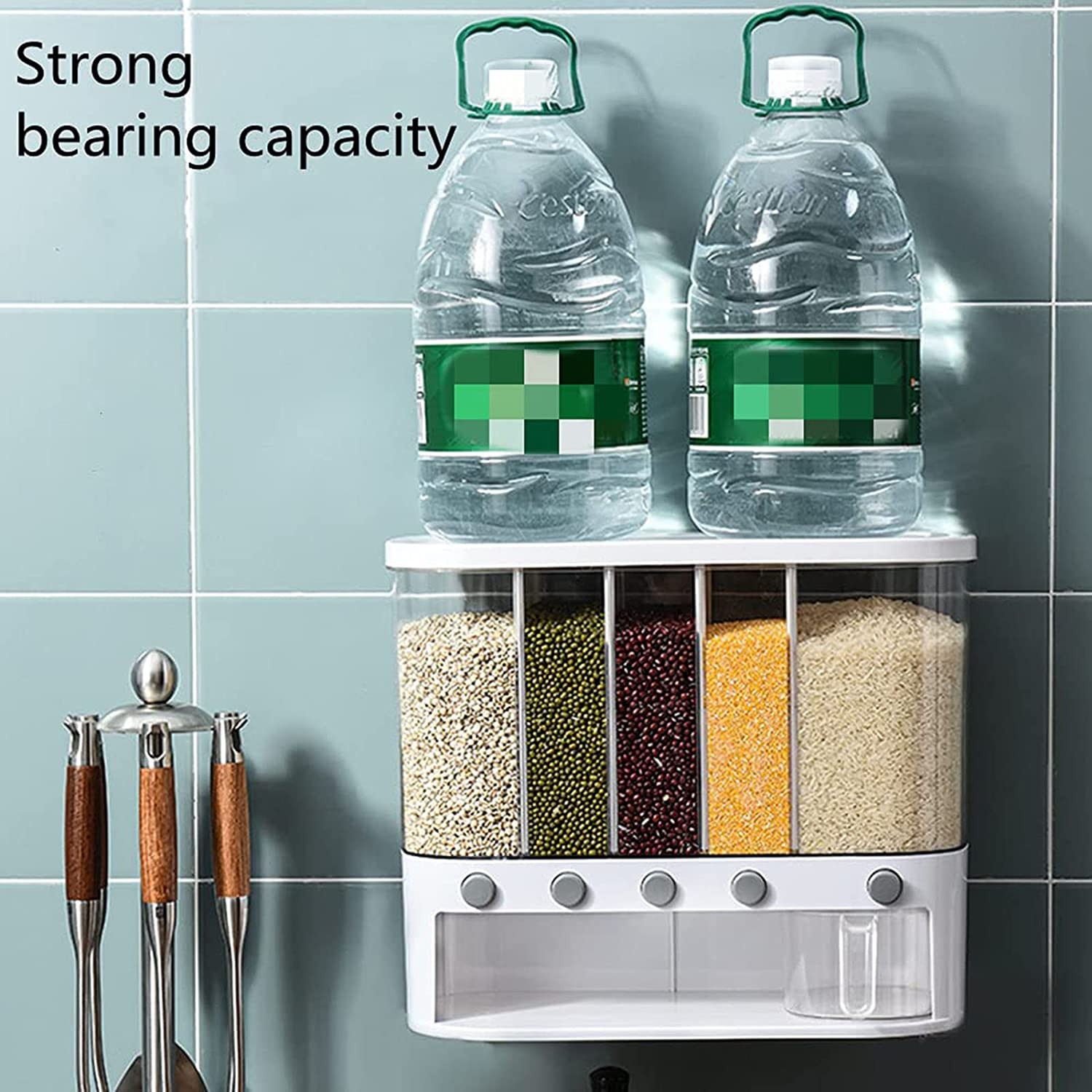 Dispensador De Granos,Cereales 6 Puestos