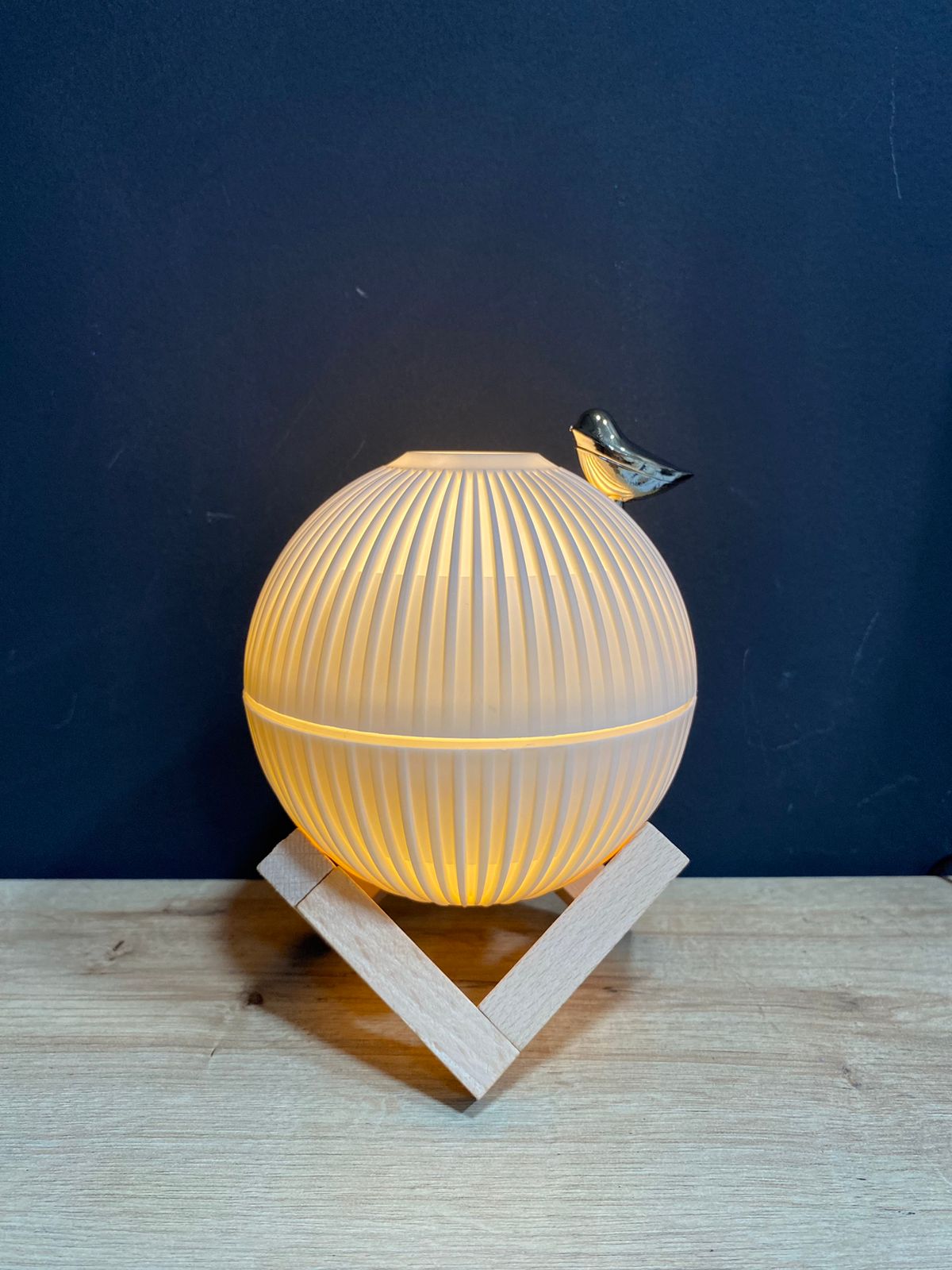 HUMIFICADOR REDONDO CON PAJARO