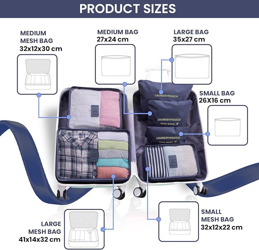 Organizador Ropa Viaje Set X6