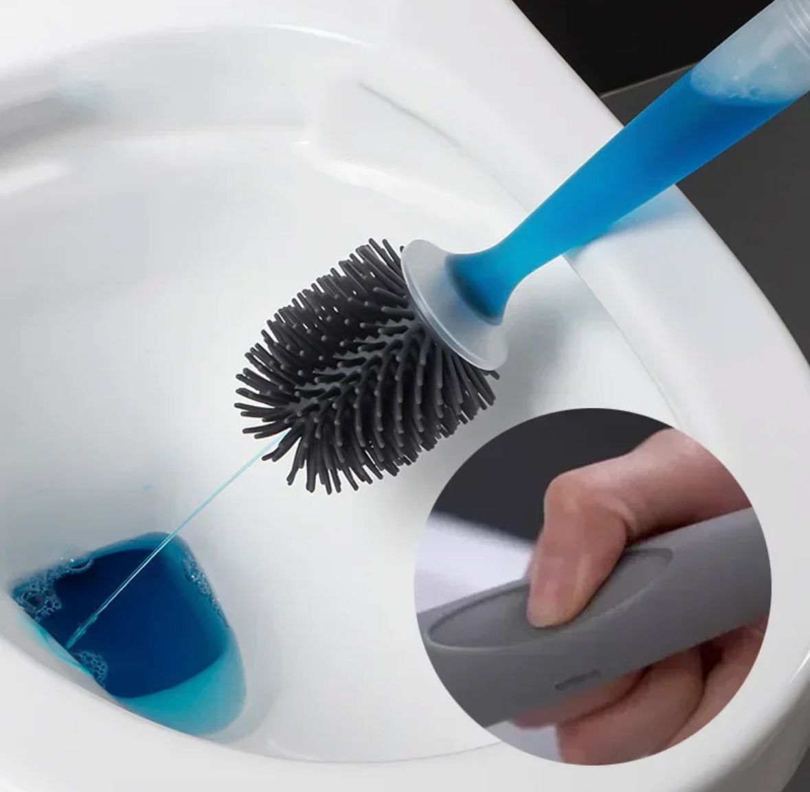 ESCOBILLA BAÑO DISPENSADOR CEPILLO INOD - Imagen 4