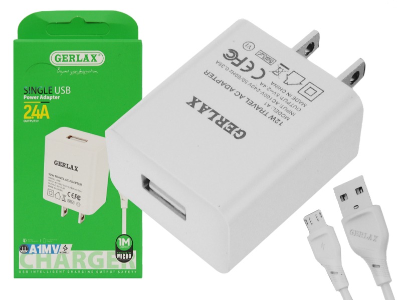 Cargador Rapido 2.4 A Usb Cable V8 A1MV