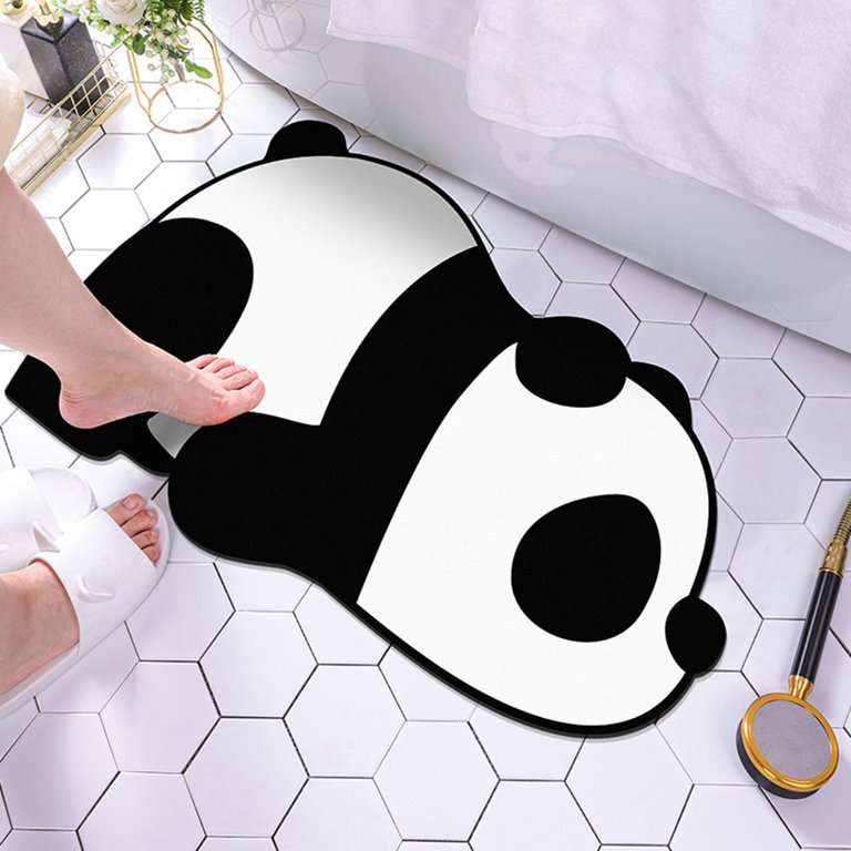 TAPETE ABSORBENTE PANDA PARA BAÑO HOGAR